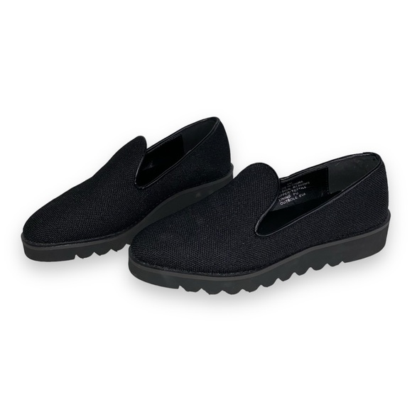 NEW Reaction Kenneth Cole Black Malibu Knit Loafers Wedge Women’s Size 6 - Picture 6 of 10